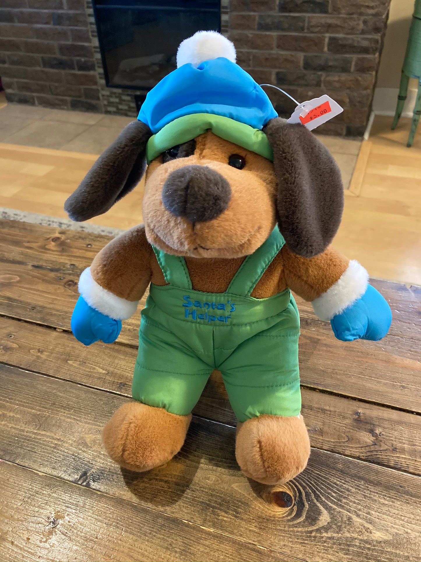 DanDee Santa’s Helper Puppy Plush