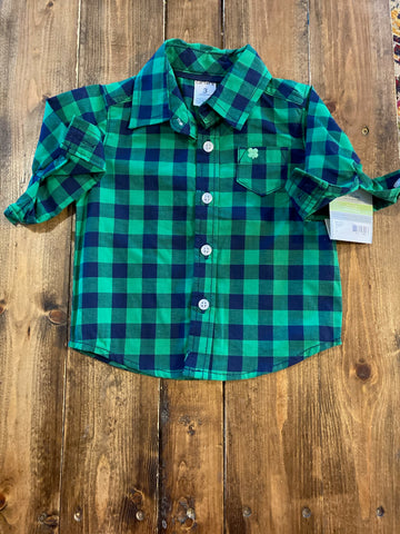 Carter’s St.Patrick’s Day Button Down Long Sleeve Shirt