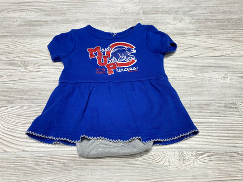 Genuine Merchandise “Most Valuable Princess” Cubs Short Sleeve Dress Onesie