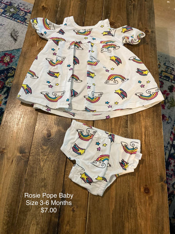 Rosie Pope Baby Unicorn Print Outfit