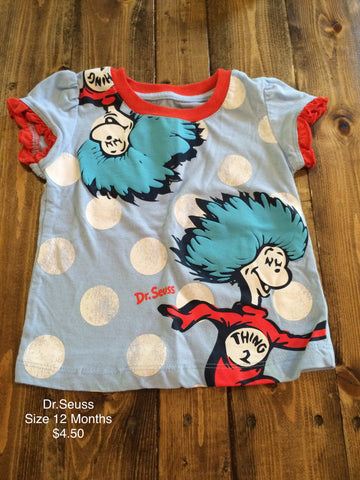 Dr. Seuss Thing 1 Thing 2 Shirt