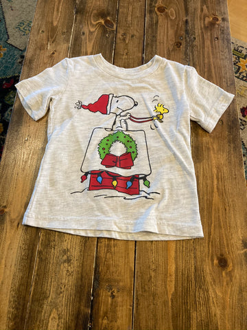 Jumping Beans Boys Snoopy Holiday Short Sleeve Shirt