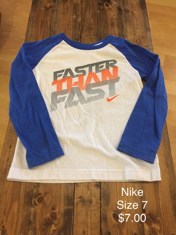 Nike “Faster Than Fast” Long Sleeve Shirt