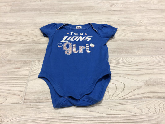 NFL “I’m a LIONS Girl” Short Sleeve Onesie