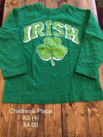 Children’s Place “Irish” Long Sleeve Shirt