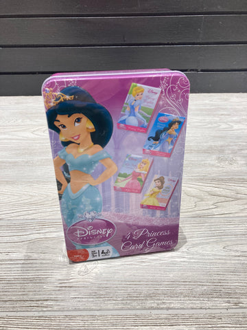 Disney Princess 4 Princess Card Games in Tin