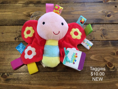 Taggies Butterfly Plush Rattle