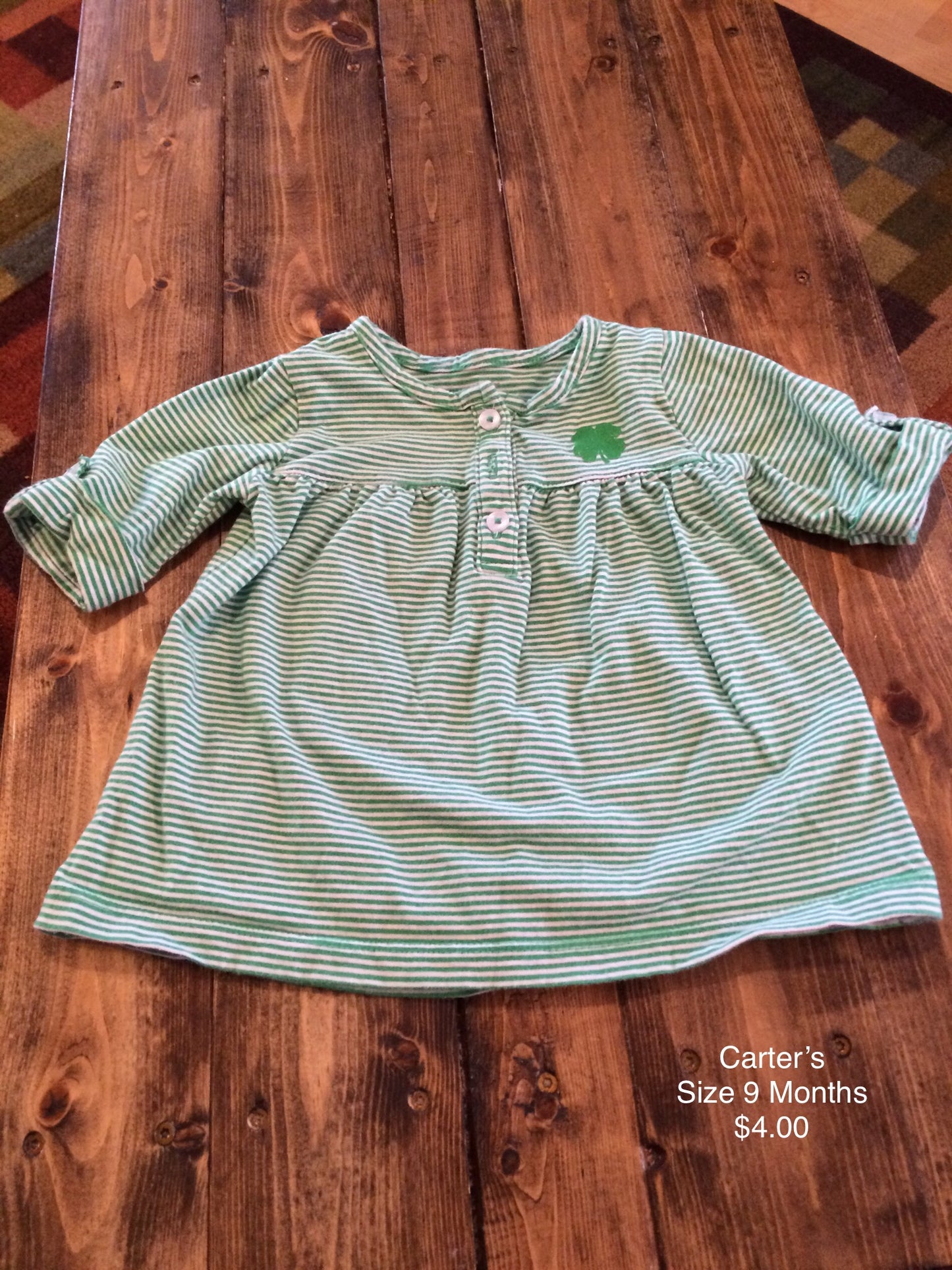 Carter’s Four Leaf Clover Long Sleeve Shirt