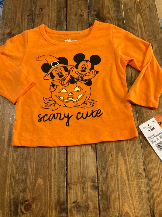 Disney “Scary Cute” Girls Long Sleeve Shirt