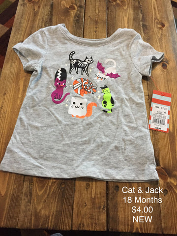 Cat & Jack Girls Halloween T-Shirt