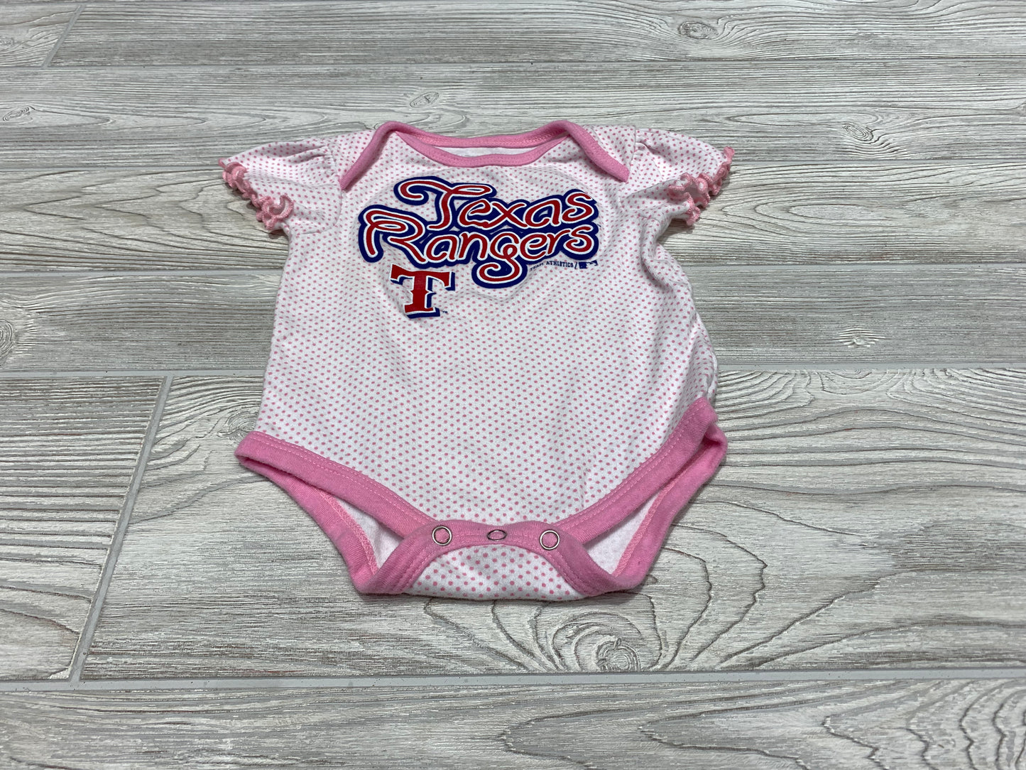 Genuine Merchandise Texas Rangers Short Sleeve Onesie