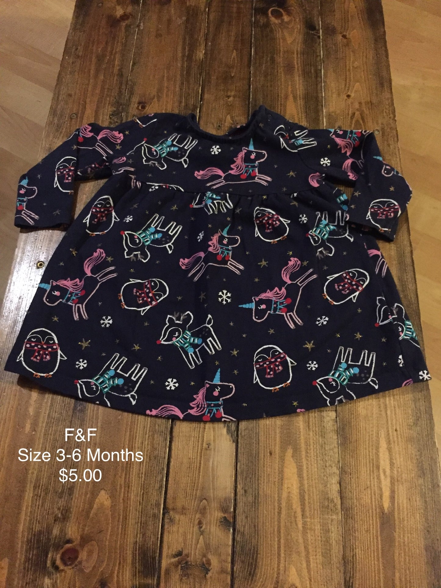 F&F Winter Print Dress