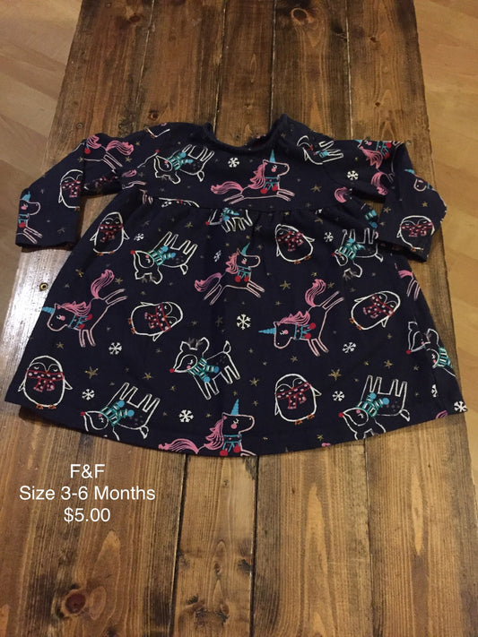 F&F Winter Print Dress