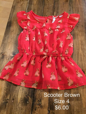 Scooter Brown Rabbit Shirt