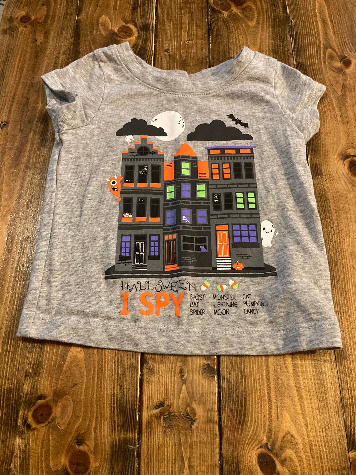 Cat & Jack “I Spy” Halloween Short Sleeve Shirt