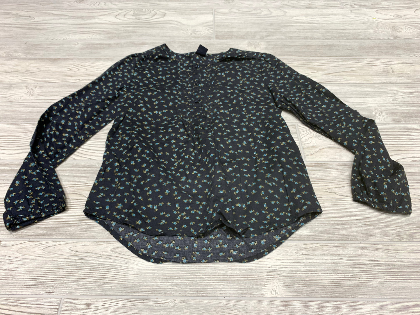 Gap Flower Print Long Sleeve Shirt